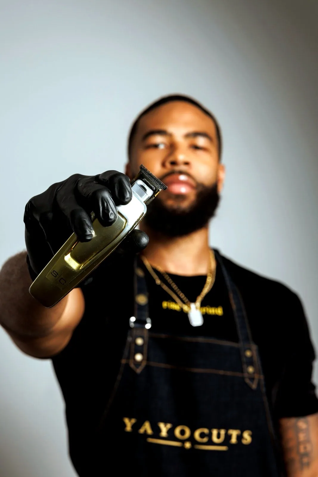 Yoann with clippers — the craft